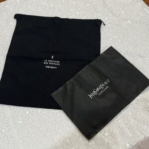 Ives Saint Laurent  authentic dust bag NWT black 11 x 12.